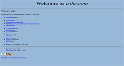 Desktop Screenshot of isthe.com